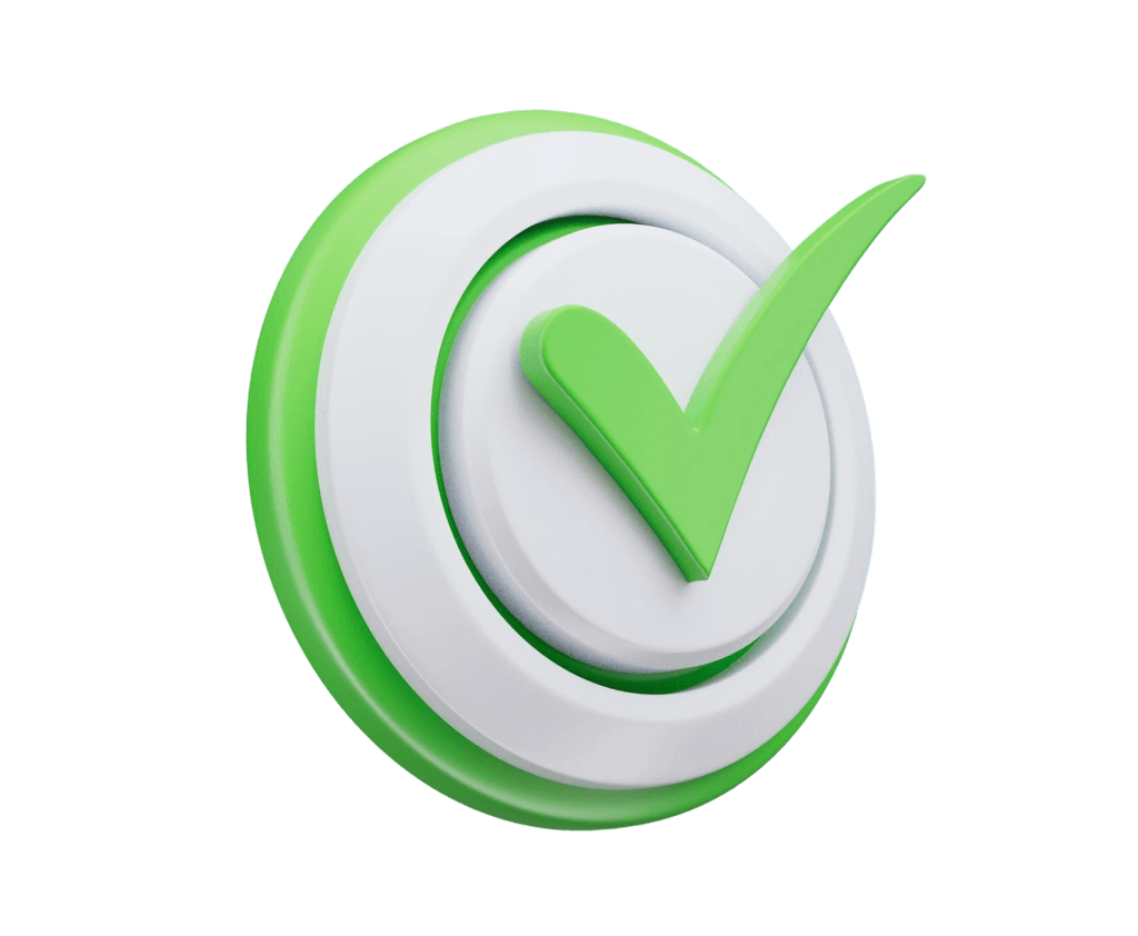 Símbolo de verificação verde
